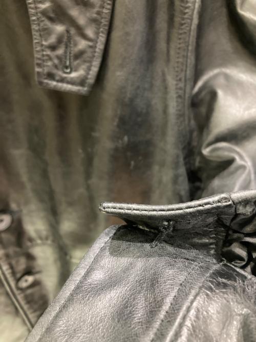 MAISON SPECIAL（メゾンスペシャル）MAISON SPECIAL (メゾンスペシャル) バッファローレザードレスオーバーカーコート ブラック サイズ:1の古着・服飾アイテム