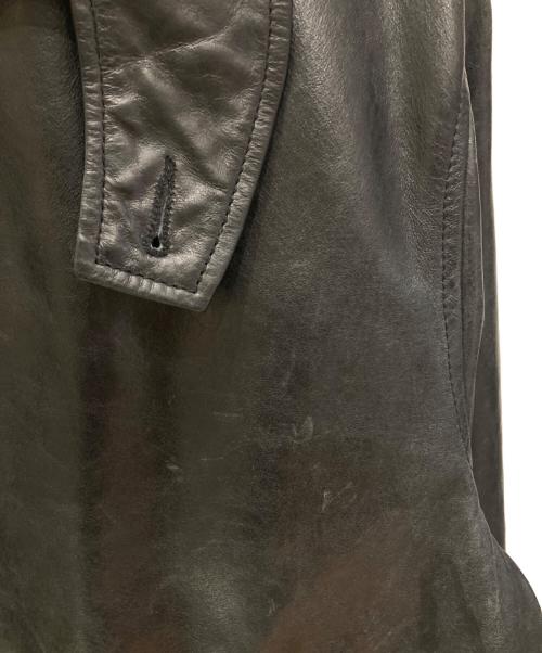 MAISON SPECIAL（メゾンスペシャル）MAISON SPECIAL (メゾンスペシャル) バッファローレザードレスオーバーカーコート ブラック サイズ:1の古着・服飾アイテム