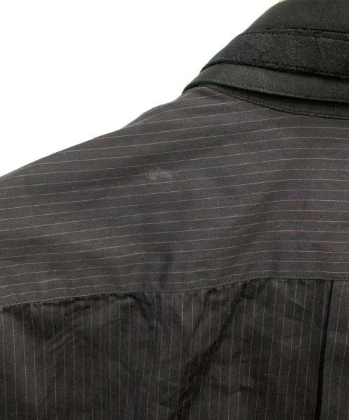 DOLCE & GABBANA（ドルチェ＆ガッバーナ）DOLCE & GABBANA (ドルチェ＆ガッバーナ) ストライプシャツ ブラック サイズ:SIZE 40の古着・服飾アイテム