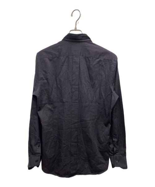 DOLCE & GABBANA（ドルチェ＆ガッバーナ）DOLCE & GABBANA (ドルチェ＆ガッバーナ) ストライプシャツ ブラック サイズ:SIZE 40の古着・服飾アイテム