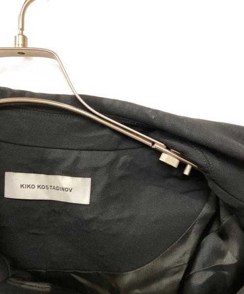KIKO KOSTADINOV（キコ・コスタディノフ）KIKO KOSTADINOV (キコ・コスタディノフ) KREUK BLAZER ブラック サイズ:46の古着・服飾アイテム