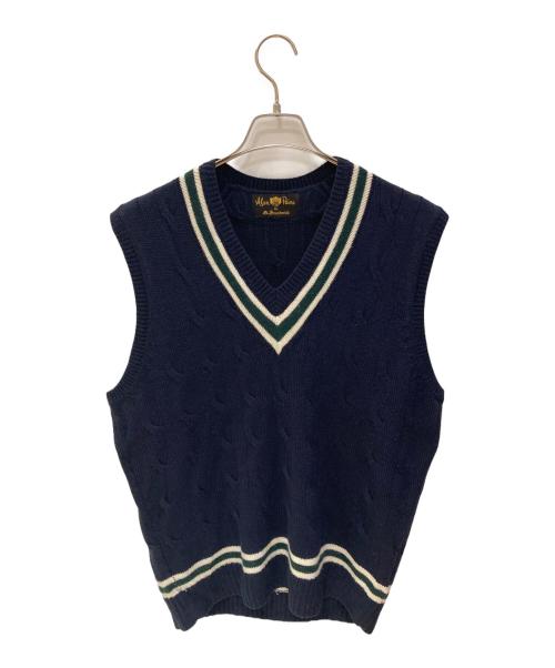 ALAN PAINE（アランペイン）ALAN PAINE (アランペイン) Wool Cricket Vest ネイビー サイズ:48の古着・服飾アイテム