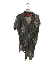 Vivienne Westwood RED LABEL（ヴィヴィアンウエストウッドレッドレーベル）の古着「スカル総柄変形ワンピース」｜ブラック