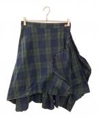 Vivienne Westwood RED LABELヴィヴィアンウエストウッドレッドレーベル）の古着「変形スカート」｜グリーン