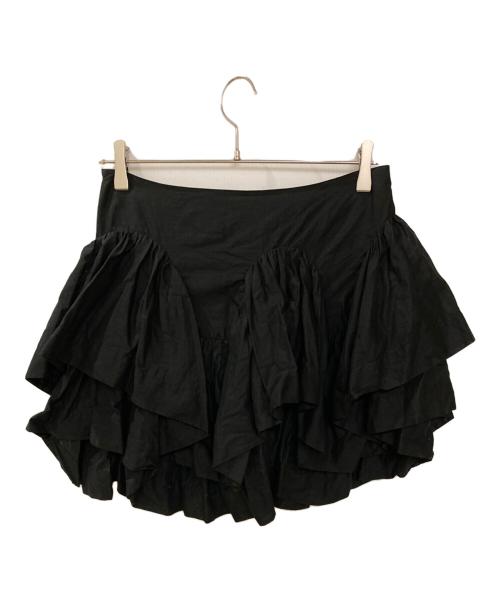 Vivienne Westwood RED LABEL（ヴィヴィアンウエストウッドレッドレーベル）Vivienne Westwood RED LABEL (ヴィヴィアンウエストウッドレッドレーベル) フリルデザインミニスカート ブラック サイズ:3の古着・服飾アイテム