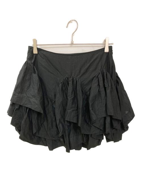 Vivienne Westwood RED LABEL（ヴィヴィアンウエストウッドレッドレーベル）Vivienne Westwood RED LABEL (ヴィヴィアンウエストウッドレッドレーベル) フリルデザインミニスカート ブラック サイズ:3の古着・服飾アイテム