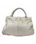 中古・古着 BALENCIAGA (バレンシアガ) ハンドバッグ ホワイト：15000円