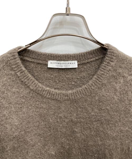 MISTERGENTLEMAN（ミスタージェントルマン）MISTERGENTLEMAN (ミスタージェントルマン) モヘヤ混ニット ブラウン サイズ:Ｍの古着・服飾アイテム