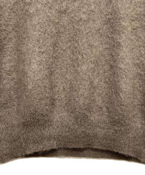 MISTERGENTLEMAN（ミスタージェントルマン）MISTERGENTLEMAN (ミスタージェントルマン) モヘヤ混ニット ブラウン サイズ:Ｍの古着・服飾アイテム