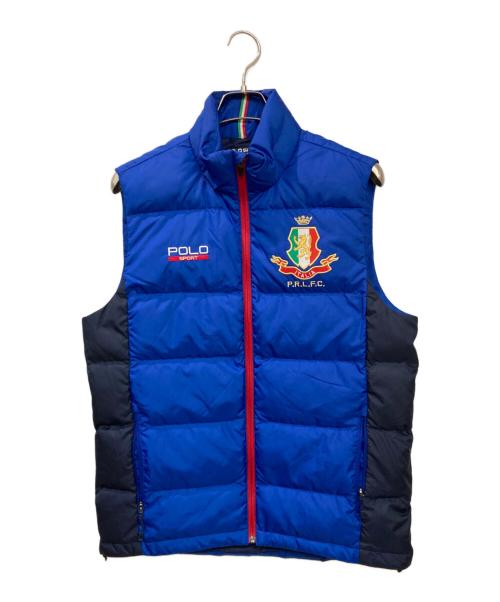 POLO SPORT（ポロスポーツ）POLO SPORT (ポロスポーツ) ダウンベスト ブルー サイズ:Mの古着・服飾アイテム
