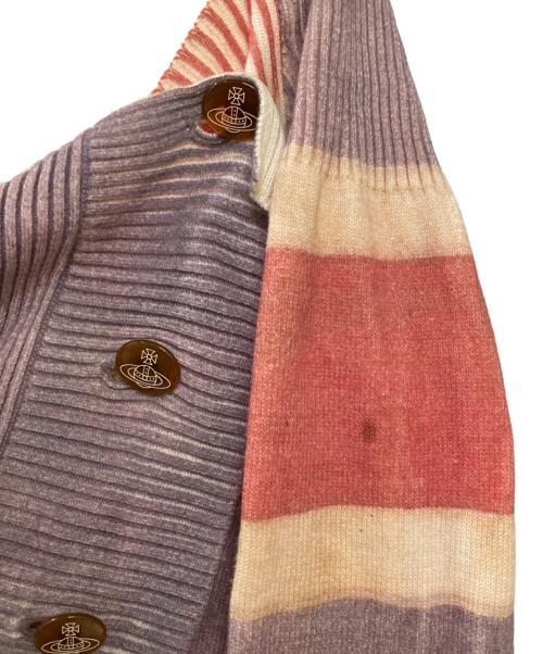 Vivienne Westwood RED LABEL（ヴィヴィアンウエストウッドレッドレーベル）Vivienne Westwood RED LABEL (ヴィヴィアンウエストウッドレッドレーベル) オーブボタン変形カーディガン グレー サイズ:Mの古着・服飾アイテム