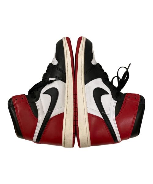 NIKE（ナイキ）NIKE (ナイキ) Air Jordan 1 Retro High OG Black Toe Reimagined ブラック×レッド サイズ:25.5cmの古着・服飾アイテム