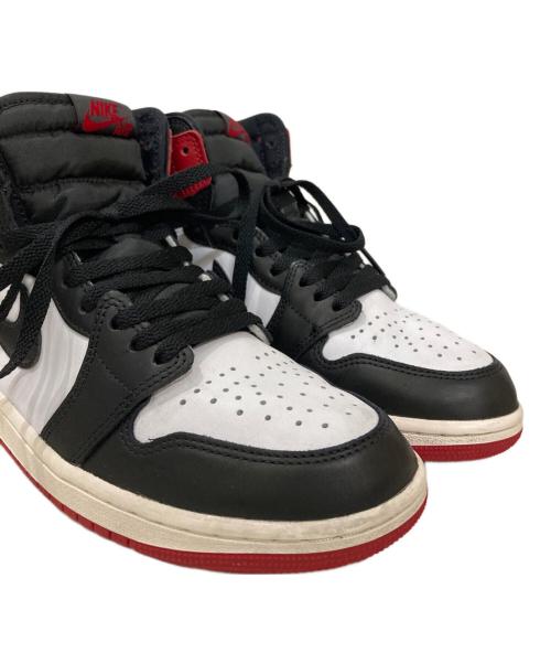 NIKE（ナイキ）NIKE (ナイキ) Air Jordan 1 Retro High OG Black Toe Reimagined ブラック×レッド サイズ:25.5cmの古着・服飾アイテム