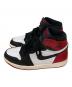 NIKE (ナイキ) Air Jordan 1 Retro High OG Black Toe Reimagined ブラック×レッド サイズ:25.5cm：13000円