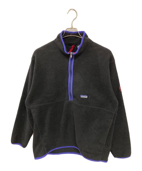 Patagonia SYNCHILLA（パタゴニア シンチラ）Patagonia SYNCHILLA (パタゴニア シンチラ) 企業ロゴ入りフリースジャケット ブラック サイズ:Lの古着・服飾アイテム