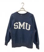 Champion REVERSE WEAVEチャンピオン リバース ウィーブ）の古着「90S SMUカレッジスウェット」｜ネイビー
