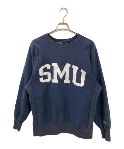 Champion REVERSE WEAVE（チャンピオン リバース ウィーブ）Champion REVERSE WEAVE (チャンピオン リバース ウィーブ) 90S SMUカレッジスウェット ネイビー サイズ:XLの古着・服飾アイテム
