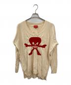 Vivienne Westwood RED LABELヴィヴィアンウエストウッドレッドレーベル）の古着「スカルニット」｜アイボリー