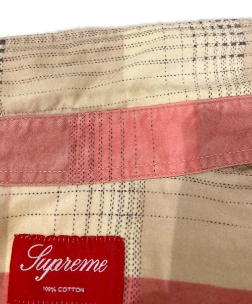 SUPREME（シュプリーム）SUPREME (シュプリーム) チェックシャツ ピンクベージュ サイズ:Mの古着・服飾アイテム