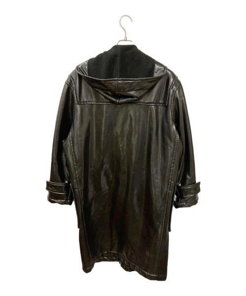 GLOVER ALL（グローバーオール）GLOVER ALL (グローバーオール) 古着PVCダッフルコート ブラック サイズ:不明(実寸サイズをご確認ください)の古着・服飾アイテム
