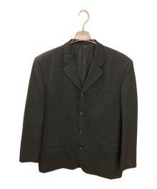 COMME des GARCONS HOMME（コムデギャルソン オム）の古着「ウール縮絨3Bテーラードジャケット」｜ブラック