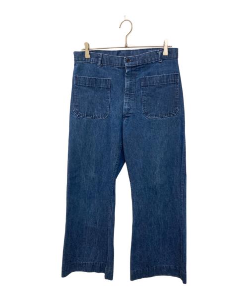 U'S NAVY（ユーエスネイビー）U'S NAVY (ユーエスネイビー) 80S セーラーデニム インディゴ サイズ:33Rの古着・服飾アイテム