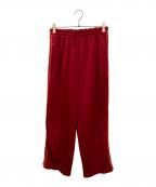 Lehレー）の古着「ワイドトラックパンツ」｜レッド