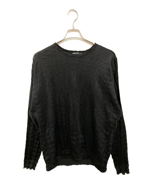 ISSEY MIYAKE MEN（イッセイミヤケメン）ISSEY MIYAKE MEN (イッセイミヤケメン) プリーツジャージーカットソー ブラック サイズ:3の古着・服飾アイテム