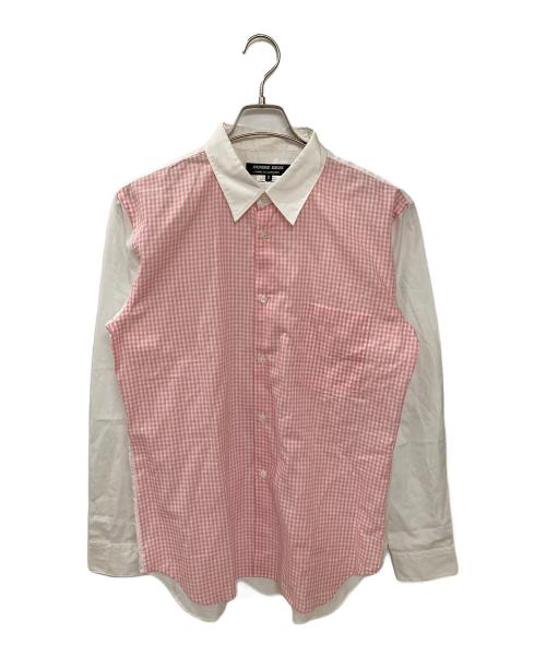 COMME des GARCONS HOMME DEUX（コムデギャルソン オム ドゥ）COMME des GARCONS HOMME DEUX (コムデギャルソン オム ドゥ) ギンガムチェック切替シャツ ピンク サイズ:Mの古着・服飾アイテム
