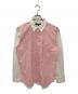 COMME des GARCONS HOMME DEUX（コムデギャルソン オム ドゥ）の古着「ギンガムチェック切替シャツ」｜ピンク