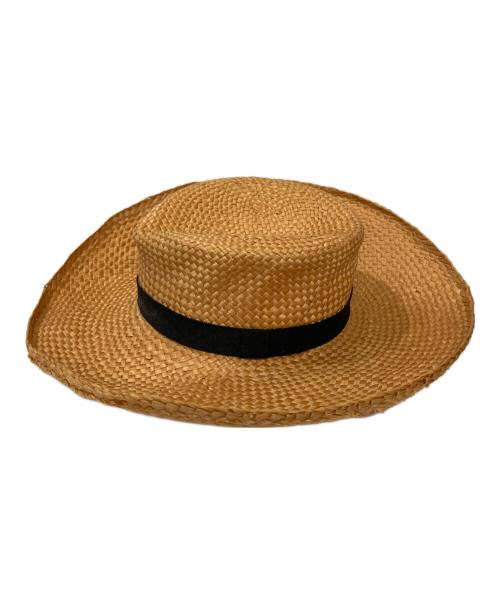 BERRETTA（ベルレッタ）BERRETTA (ベルレッタ) カンカン帽 ベージュの古着・服飾アイテム