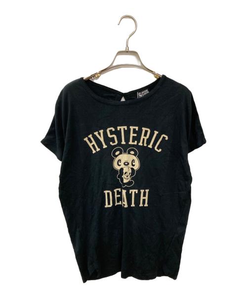 Hysteric Glamour（ヒステリックグラマー）Hysteric Glamour (ヒステリックグラマー) プリントカットソー ブラック サイズ:FREEの古着・服飾アイテム