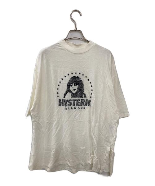 Hysteric Glamour（ヒステリックグラマー）Hysteric Glamour (ヒステリックグラマー) ガール刺繍ビッグTee ホワイト サイズ:FREEの古着・服飾アイテム