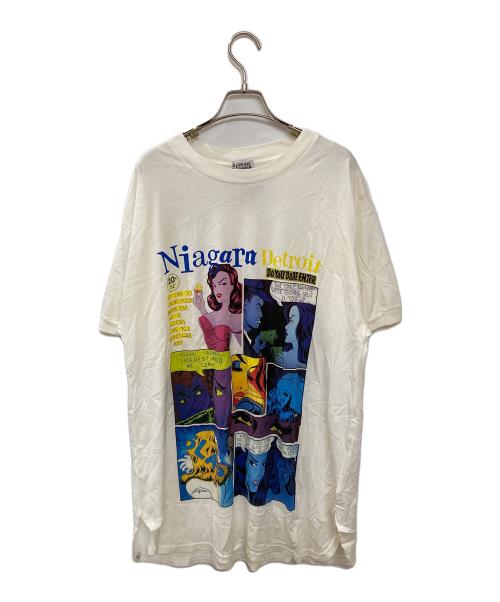 Hysteric Glamour（ヒステリックグラマー）Hysteric Glamour (ヒステリックグラマー) プリントロングTシャツ ホワイト サイズ:FREEの古着・服飾アイテム
