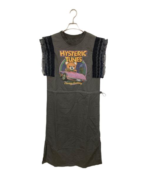 Hysteric Glamour（ヒステリックグラマー）Hysteric Glamour (ヒステリックグラマー) HYSTERIC TUNES プルオーバーワンピース グレー サイズ:FREEの古着・服飾アイテム
