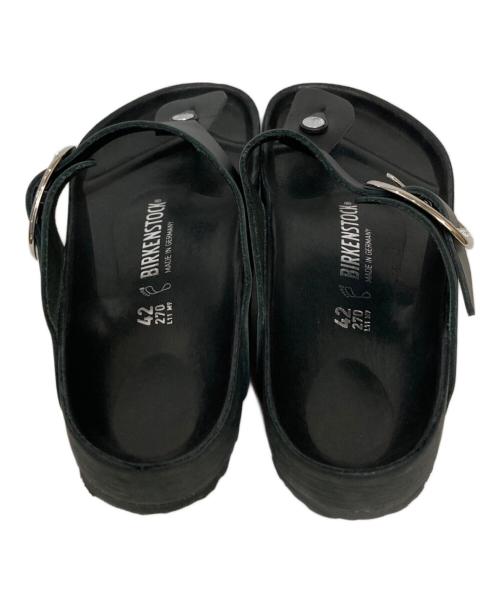 BIRKENSTOCK（ビルケンシュトック）BIRKENSTOCK (ビルケンシュトック) UNITED ARROWS (ユナイテッドアローズ) Gizeh ビッグバックル ブラック サイズ:27cmの古着・服飾アイテム