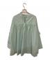 YORI (ヨリ) バックリボンナイロンギャザーブラウス グリーン サイズ:FREE：8000円
