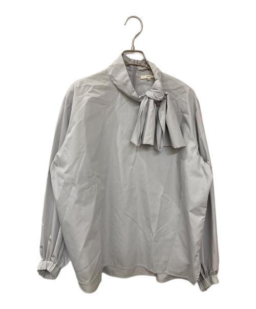 YORI（ヨリ）YORI (ヨリ) ビッグリボンブラウス オレンジ サイズ:Mの古着・服飾アイテム