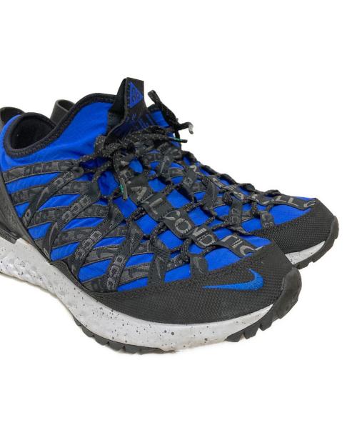 NIKE ACG（ナイキエーシージー）NIKE ACG (ナイキエージーシー) ローカットスニーカー ブラック×ブルー サイズ:26cmの古着・服飾アイテム
