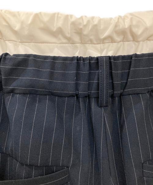 MAISON SPECIAL（メゾンスペシャル）MAISON SPECIAL (メゾンスペシャル) レイヤードダブルウエストサイドラインパンツ ネイビー サイズ:36の古着・服飾アイテム