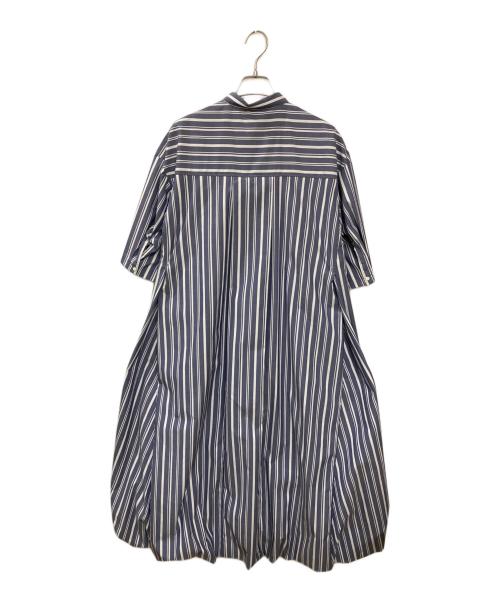 styling/ kei shirahata（スタイリング / ケイ シラハタ）styling/ kei shirahata (スタイリング / ケイ シラハタ) ストライプバルーンシャツワンピース ブルーの古着・服飾アイテム