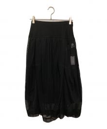 styling/ kei shirahata（スタイリング / ケイ シラハタ）の古着「メッシュスカート」｜ブラック