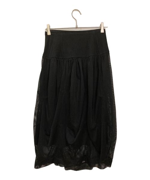 styling/ kei shirahata（スタイリング / ケイ シラハタ）styling/ kei shirahata (スタイリング / ケイ シラハタ) メッシュスカート ブラックの古着・服飾アイテム