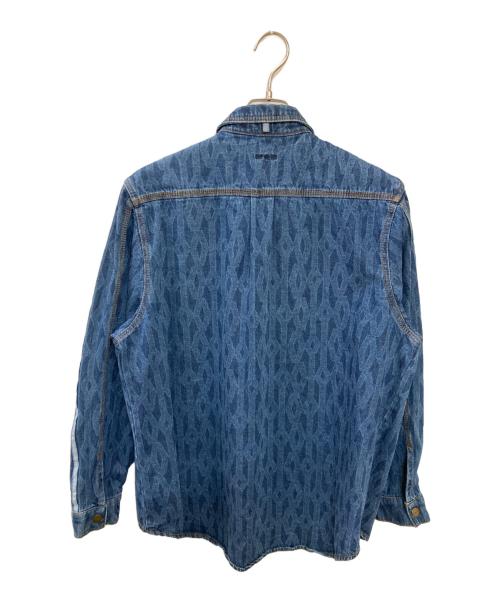 adidas（アディダス）adidas (アディダス) Ivy Park (アイヴィーパーク) モノグラムデニムシャツ インディゴ サイズ:XSの古着・服飾アイテム