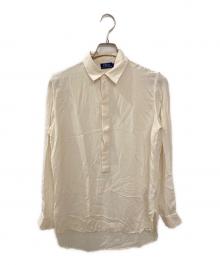 POLO RALPH LAUREN（ポロ・ラルフローレン）の古着「シルクプルオーバーシャツ」｜アイボリー