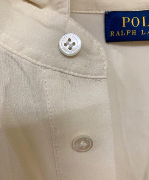 POLO RALPH LAUREN（ポロ・ラルフローレン）POLO RALPH LAUREN (ポロ・ラルフローレン) シルクプルオーバーシャツ アイボリー サイズ:Sの古着・服飾アイテム