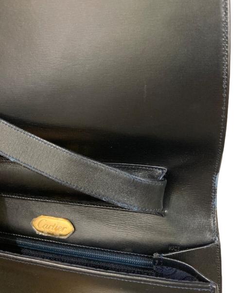 Cartier（カルティエ）Cartier (カルティエ) ヴィンテージショルダーバッグ ネイビーの古着・服飾アイテム