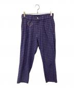 KIDILLキディル）の古着「チェックボーンテージパンツ」｜グレー