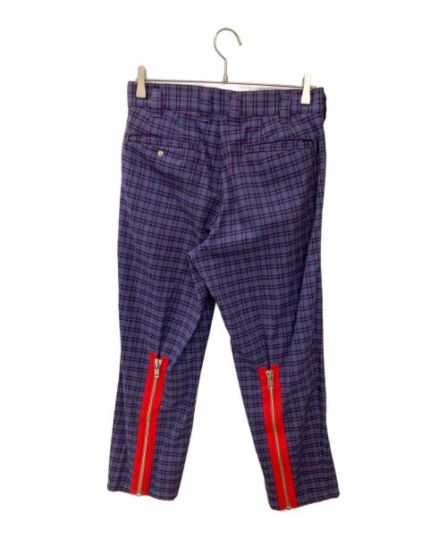 KIDILL（キディル）KIDILL (キディル) チェックボーンテージパンツ グレー サイズ:44の古着・服飾アイテム