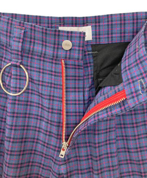 KIDILL（キディル）KIDILL (キディル) チェックボーンテージパンツ グレー サイズ:44の古着・服飾アイテム